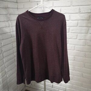 Hudson North Men's Size Medium Burgundy Crew Neck Sweat Shirt